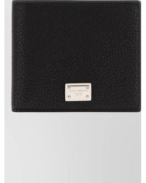 Dolce & Gabbana Calf Leather Bifold Wallet - Black