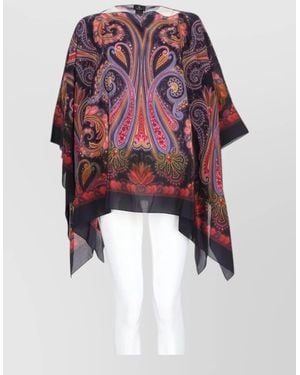 Etro Beach Cover Up Loose Fit Pattern - White