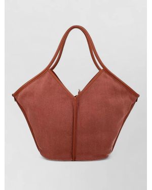 Hereu Linen Tote Bag - Red