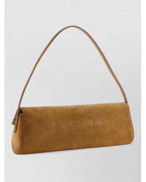 Jil Sander Na Leather Clutch Bag - Natural