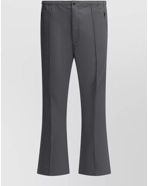 Needles Boot-Cut Twill Pants And Elastic Waistband - Gray