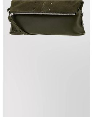 Maison Margiela 5Ac Leather Clutch Bag - Green
