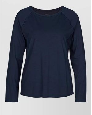 CALIDA Long Sleeve Crew Neck Raglan Knit Top - Blue