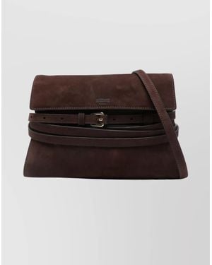 Moschino Versatile Shoulder Bag Adjustable Strap - Brown