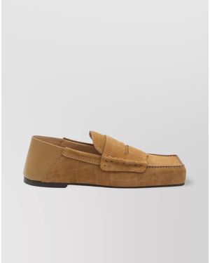 Jacquemus Leather Loafers - Orange
