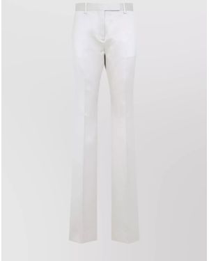 Tom Ford Tailored Pants With Front Crease And Pockets - White