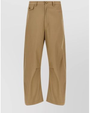 Comme des Garçons Cotton Straight-Leg Trousers - Natural
