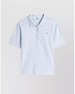 Tommy Hilfiger 1985 Reg Pique Polo - White