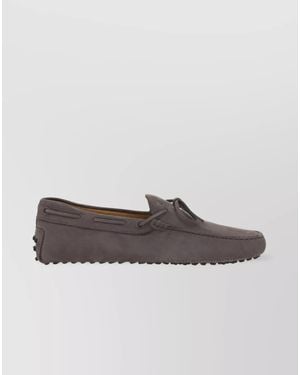 Tod's Suede Driving Loafers - Brown