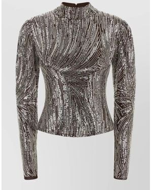 Rabanne Sequin Top - Grey