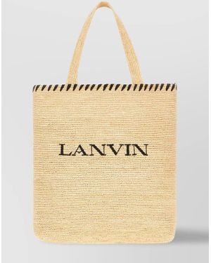 Lanvin Na Leather Beach Bag - Natural