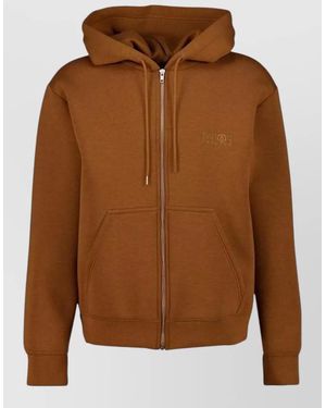 MM6 by Maison Margiela Regular-Fit Zip-Up Hoodie - Brown