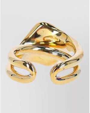 Charlotte Chesnais Oval Shape Polished Finish Jewellery Ring - Metallic