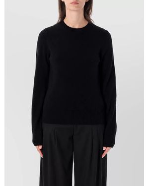 Rhea Costa Cashmere Wool Crewneck Sweatshirt - Black
