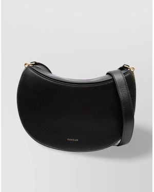 Wandler Adjustable Strap Curved Shape Shoulder Bag - Black