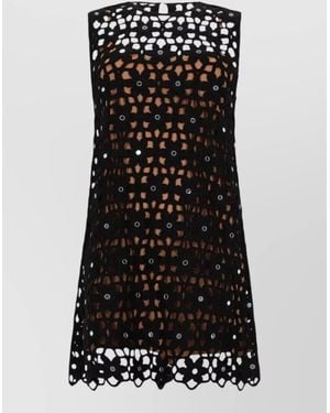 Michael Kors Crochet Mini Dress - Black