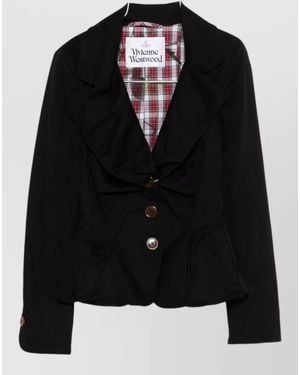Vivienne Westwood Cotton Fitted Blazer - Black