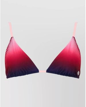 CASABLANCA Triangle Cups Bra Gradient Design Straps - Red