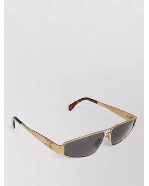 Celine Rectangular Sunglasses Cl40318U Tortoiseshell Temples - Natural