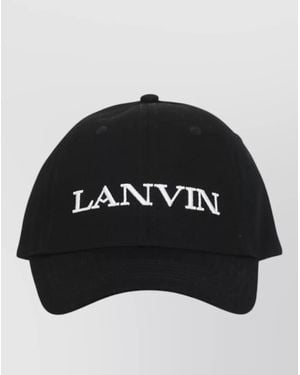 Lanvin Logo-Embroidered Baseball Cap - Black