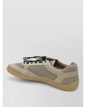 Prada Mesh Low Top Sneakers Round Toe Rubber Sole - Multicolor