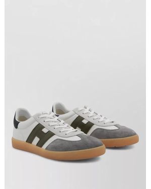 Hogan Leather Low-Top Trainers - Grey