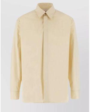 Jil Sander Cotton Loose-Fit Shirt - Natural