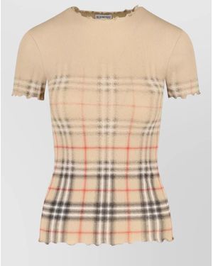 Burberry T-Shirts And Polos Cotton - Natural