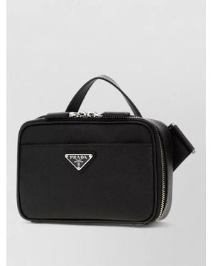 Prada Leather Belt Bag - Black