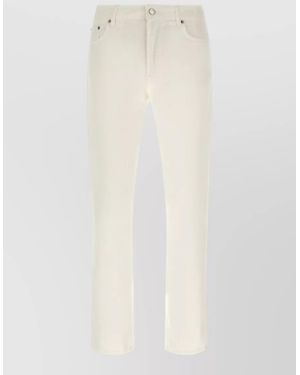 Department 5 Cotton Denim Regular-Fit Straight-Leg Jeans - White