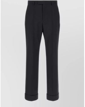 Valentino Garavani Virgin Wool Tailored Trousers - Blue