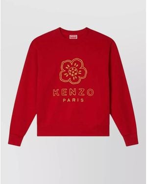 KENZO Boke Flower Embroidered Crew Neck Sweatshirt