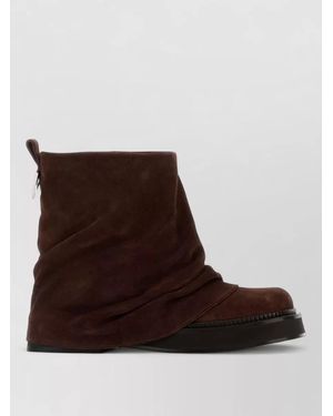 The Attico Suede Leather Ankle Boots - Brown