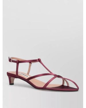 Jil Sander Leather Cage Sandals - Pink