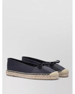 Castañer Leather Ballerina Espadrilles - Multicolor