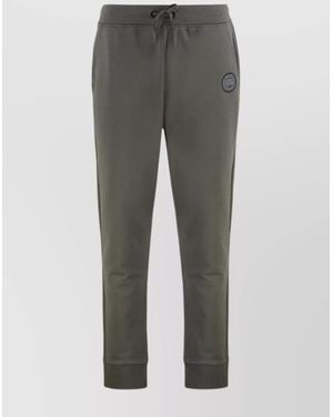 Canada Goose Cotton Trousers Featuring Ribbed Cuffs - Grey