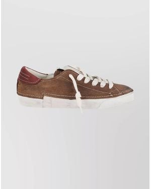 Philippe Model Low-Top Suede Sneakers Rubber Sole - Multicolor
