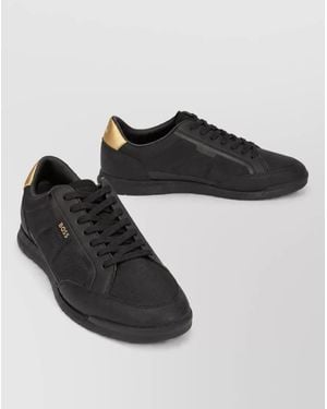 BOSS Lace-Up Sneakers - Black