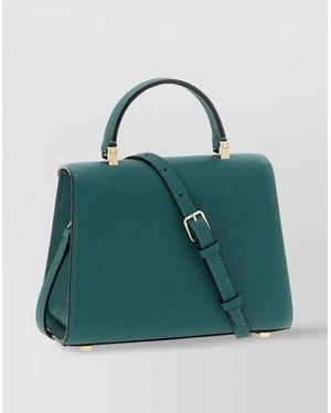 Valextra Small 'Iside' Crossbody Bag - Green