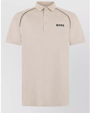 BOSS Short-Sleeve Polo Shirt - Natural