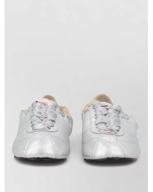 Repetto Lace Up Tennis Silk Low Top Sneaker - White