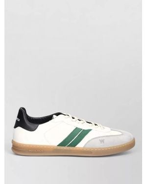 Woolrich Low-Top Sneakers Featuring Contrasting Sole - White