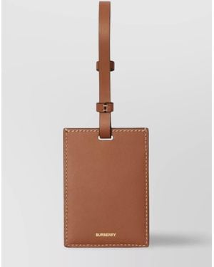 Burberry Leather Luggage Tag - Brown