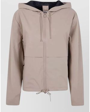 Rains Suva Hardshell Drawstring Hooded Jacket - Multicolor