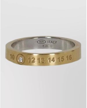 Maison Margiela Ring Two Tone Synthetic Diamond - Gray