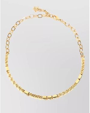 Versace Brass Choker Necklace - Natural