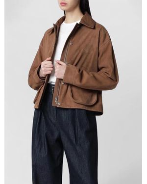 Halfboy Jacket Hs261Wl016Lt006 Flap Pockets Collar - Blue