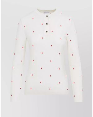 Bottega Veneta Embroidered Sweatshirt - White