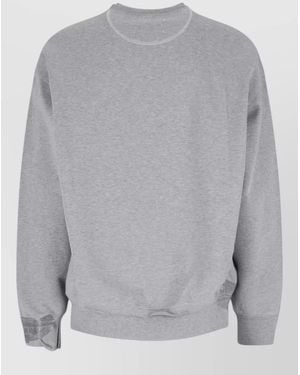 Maison Margiela Cotton Long-Sleeve Sweatshirt - Grey