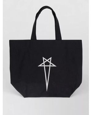 Rick Owens Cotton Canvas Mini Tote Bag - Black